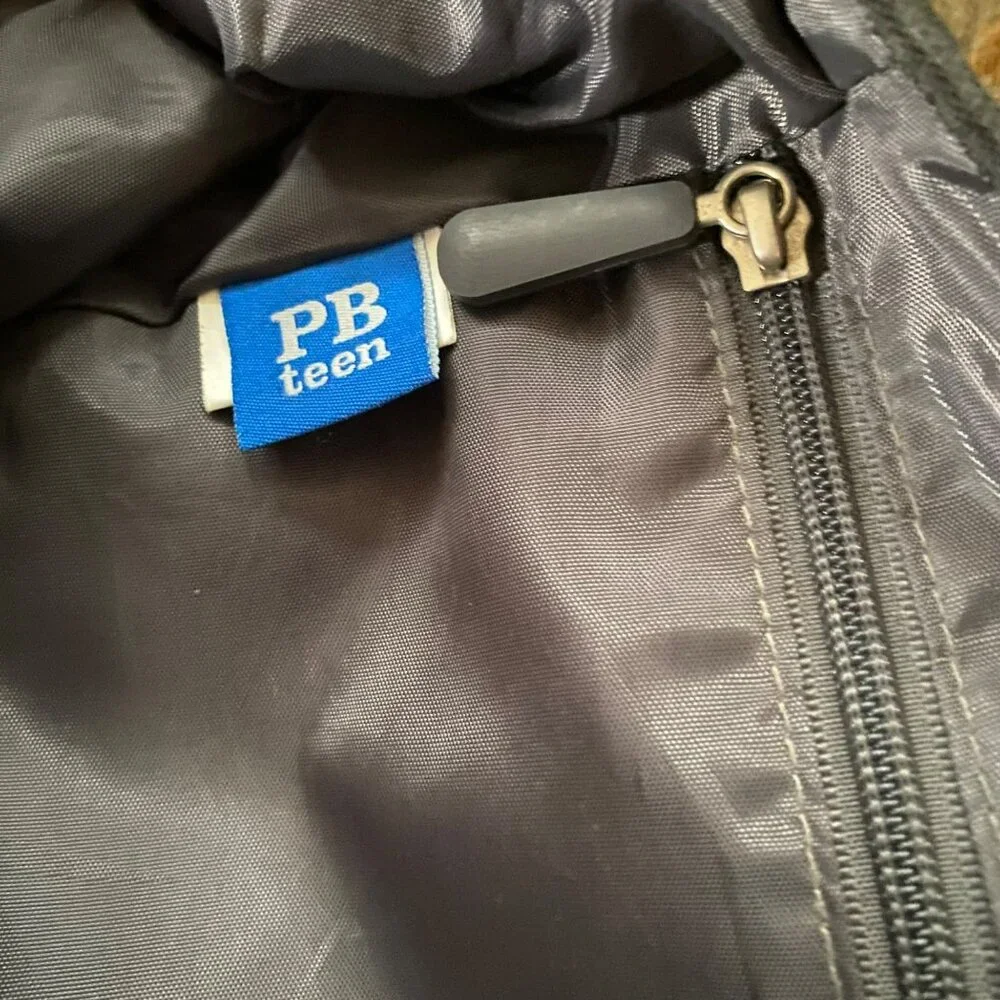 PB Teen Black &‎ Gray Digital Camo Messenger Bag With Adjustable Strap